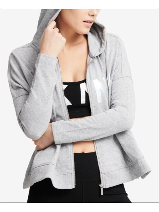 Dkny Tops - DKNY Womens Sport Logo Zip Hoodie Size L